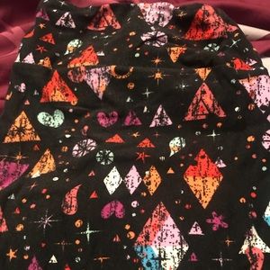 Lularoe tc black & design leggings
